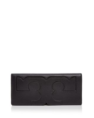 Tory Burch Serif Leather Clutch