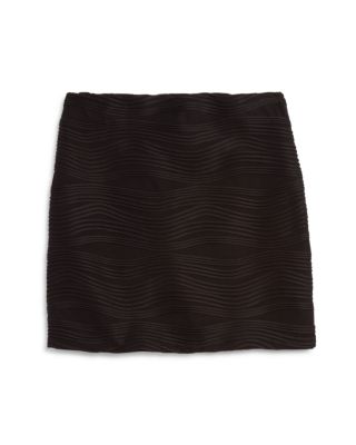 AQUA Girls' Wave Textured Skirt - Sizes S-XL