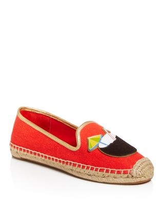 Tory Burch Coco Calf Hair Appliqué Espadrille Flats