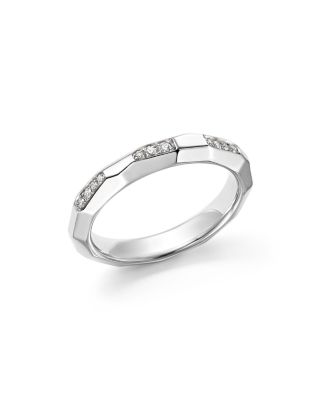 Pomellato Milano Ring with Diamonds in 18K White Gold