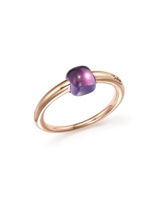 Pomellato M'Ama Non M'Ama Ring with Amethyst in 18K Rose Gold 