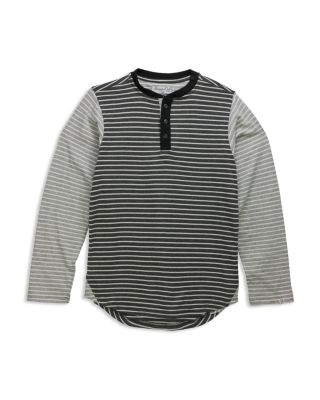 Sovereign Code Boys' Colorblock Striped Henley Tee - Sizes S-XL