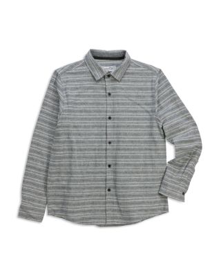 Sovereign Code Boys' Seaside Striped Flannel Shirt - Sizes S-XL