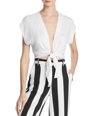 Alice and Olivia Jenara Tie-Front Top