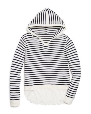 AQUA Girls' Hooded Layered Look Sweater - Sizes S-XL