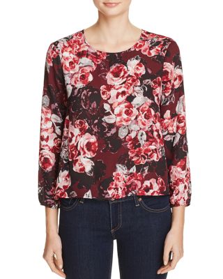 cupcakes and cashmere Bentley Floral Print Blouse