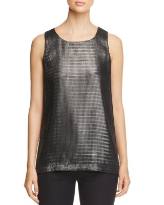 Armani Collezioni Metallic Top