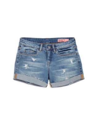 BLANKNYC Girls' Distressed Denim Shorts - Sizes 7-16