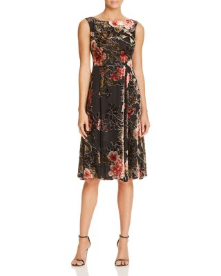 Betsey Johnson Floral Velvet Burnout Dress