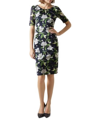 HOBBS LONDON Claudia Silk-Blend Printed Dress