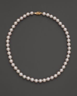 Tara Pearls Akoya 7.5mm Cultured Pearl Strand Necklace, 16