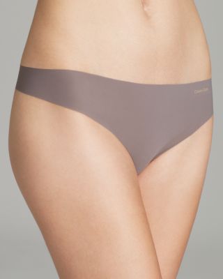 Calvin Klein Underwear Invisibles Thong In French Roast