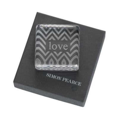 Simon Pearce Love Paperweight