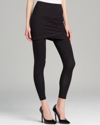 Lyssé Ruched Skirt Crop Leggings