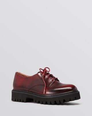 women's lug sole oxfords