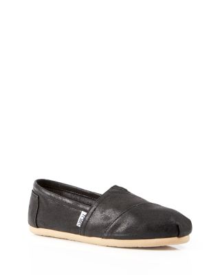 TOMS Classic Slip On Flats - Metallic