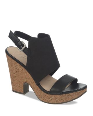 Naya Platform Sandals - Misty Two-Piece Cork High Heel