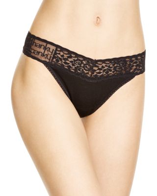 Hanky Panky Logo To Go Original-Rise Thong #631181