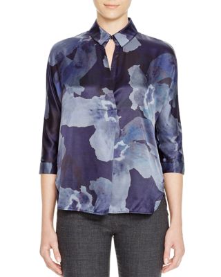 Armani Collezioni Floral Print Shirt