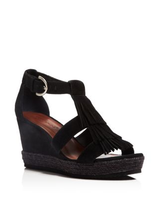 Bernardo Kaya Fringe Wedge Sandals