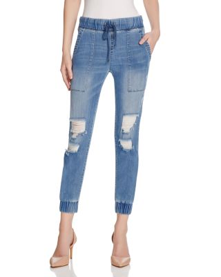 Bella Dahl Distressed Denim Joggers