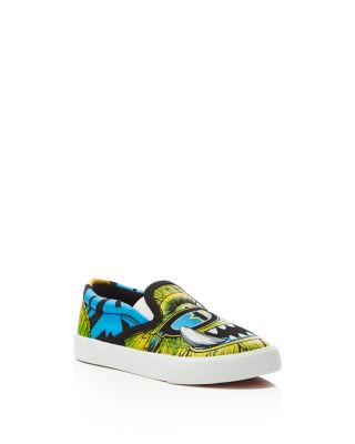 BucketFeet Boys' Chomp and Stomp Slip On Sneakers - Baby, Walker, Toddler