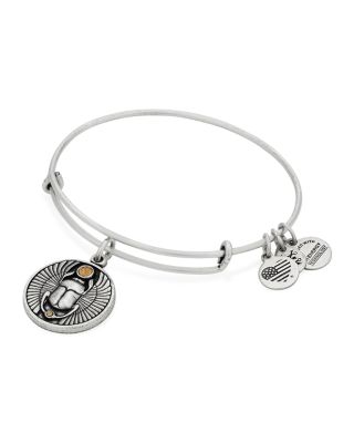 Alex and Ani Scarab Expandable Wire Bangle