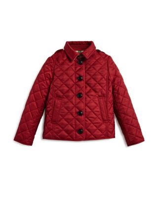 Burberry Girls' Diamond Quilted Jacket - Sizes 4-14