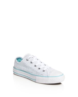 Converse Girls' Perforated Double Tongue Low Top Sneakers - Toddler, Little Kid, Big Kid