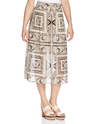 FINITY Geometric Print Midi Skirt