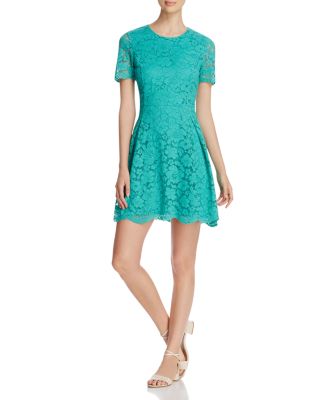 FINITY Lace Fit and Flare Dress