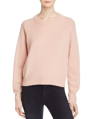 T by Alexander Wang Cashwool Crewneck Crop Sweater