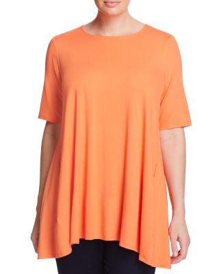 Eileen Fisher Plus Round Neck Tunic