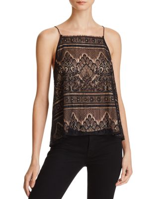 CAMI NYC Rebecca Lace Overlay Silk Cami