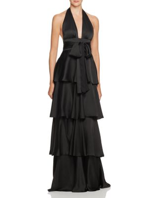 Jill Jill Stuart Silk Halter Neck Gown