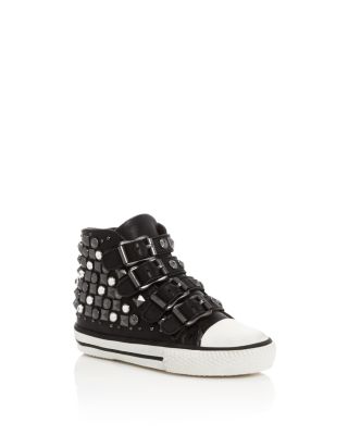 Ash Girls' Viper Embellished Buckle High Top Sneakers - Little Kid, Big Kid