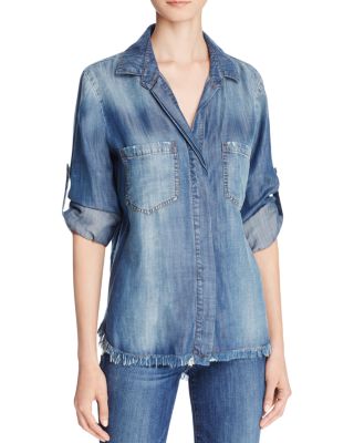 Bella Dahl Denim Split Hem Shirt