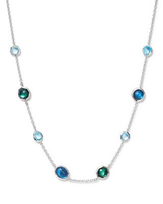 IPPOLITA Sterling Silver Rock Candy® Wonderland Mini Gelato Short Station Necklace in Merino, 16