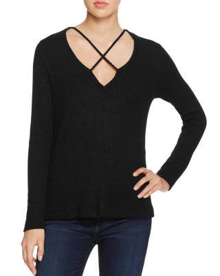 LNA Cross Strap Sweater