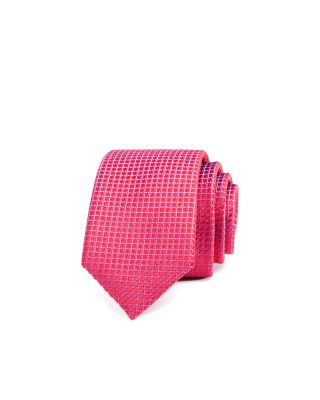 Michael Kors Boys' Windowpane Textured Silk Tie