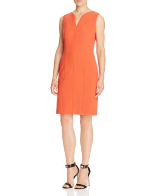 BOSS Dency Seamed Sheath Dress