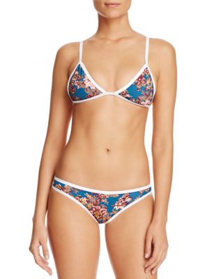 TAVIK Jett Triangle Bikini Top & Jayden Moderate Floral Bikini Bottom