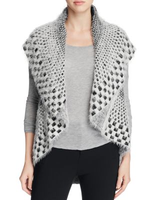 Sioni Block Eyelash Knit Vest