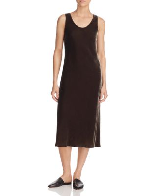 Vince Washed Velvet Midi Tank Dress