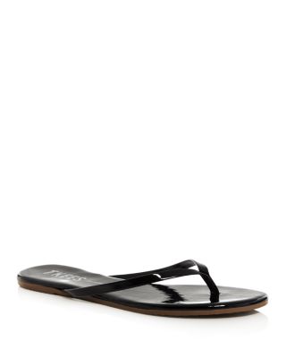 TKEES Patent Leather Flip Flops