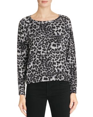 Velvet by Graham & Spencer Leopard Fleece Pullover