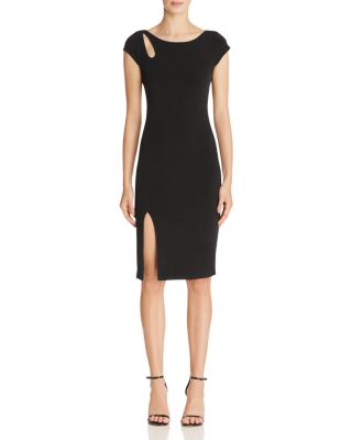 Velvet by Graham & Spencer Slit Stretch Jersey Dress