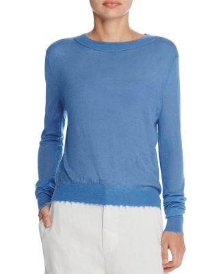 Vince Distressed Trim Cashmere Sweater