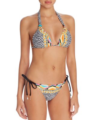 Trina Turk Brasilia Triangle Bikini Top & Brasilia Side Tie Bikini Bottom