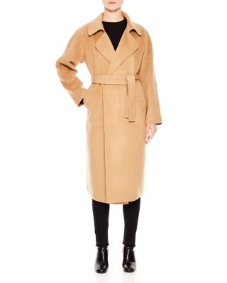 Sandro Kava Belted Wool Coat